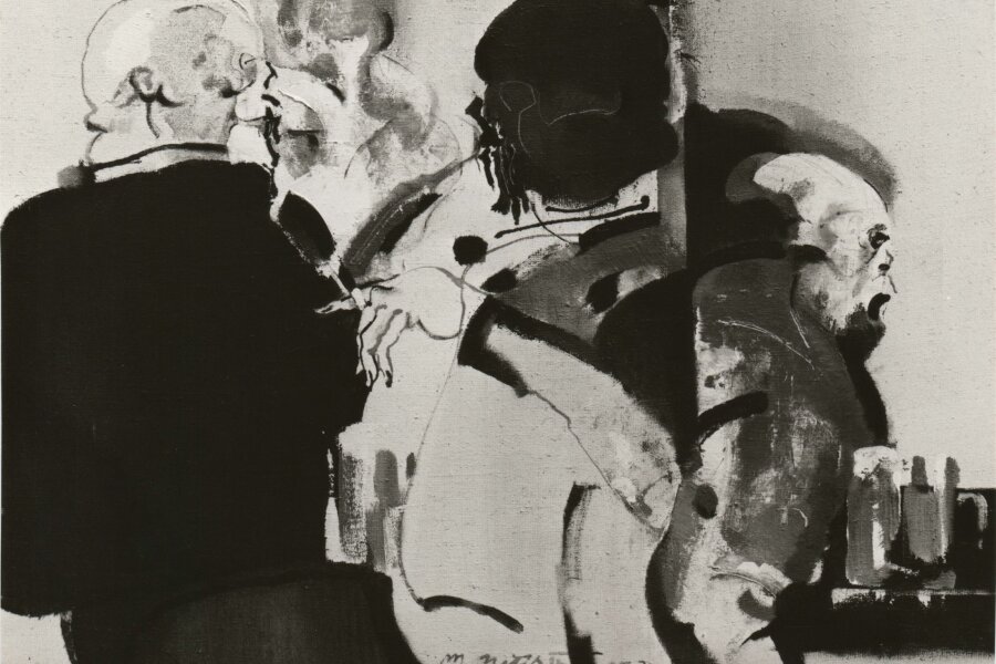 Miroslav Netík, Notoriei, 1984, olej, foto: Michal Novák